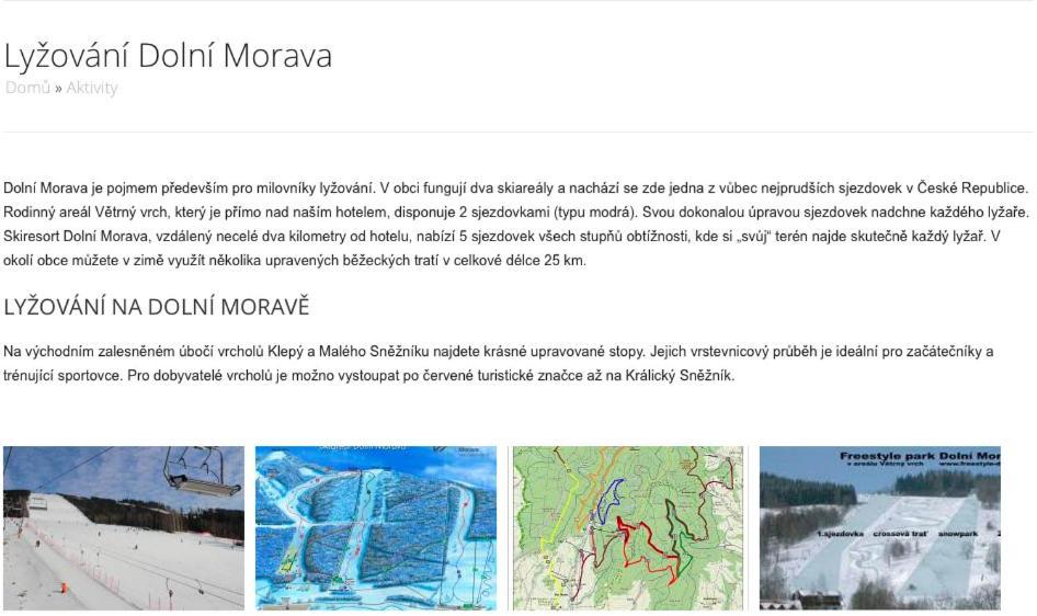 Sport Apartman Dm Dolní Morava Exterior foto